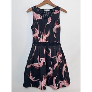 Rinascimento Flamingo Dress Made in Italy‎ - Size M - Fun Pattern w/ Petticoat
